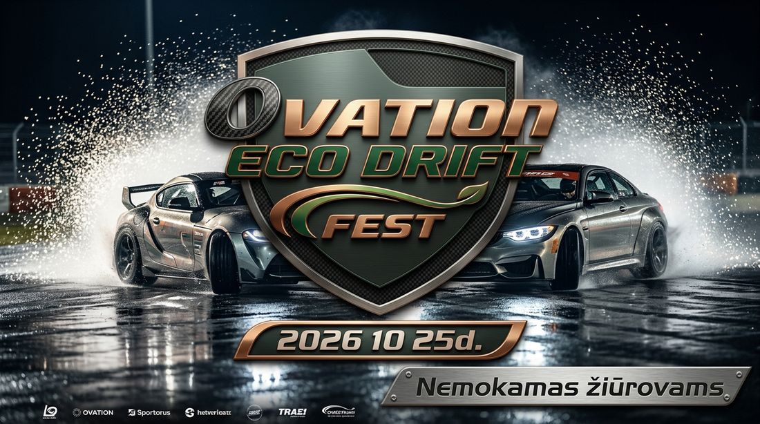 OVATION ECO DRIFT FEST / Drift Taxi – 2026 spalio 25 d., Vilnius, nemokamas žiūrovams